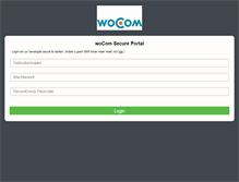 Tablet Screenshot of portal.wocom.nl